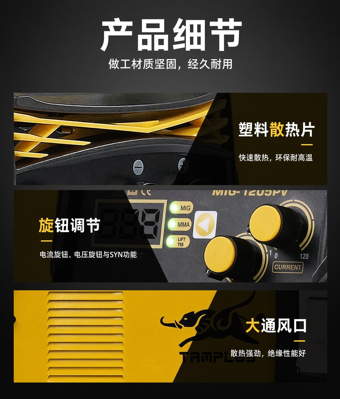 便捷操作旋钮面板
